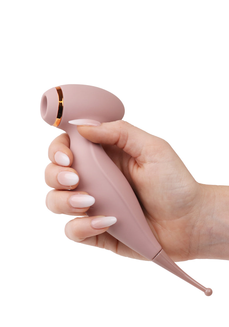 Perfectly Nude Pink Dual Function Air Pulse G Spot Vibrator For Women –  Amourxoxo