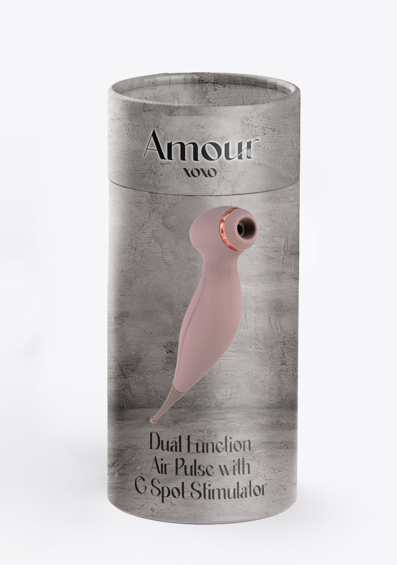 Perfectly Nude Pink Dual Function Air Pulse G Spot Vibrator For Women –  Amourxoxo